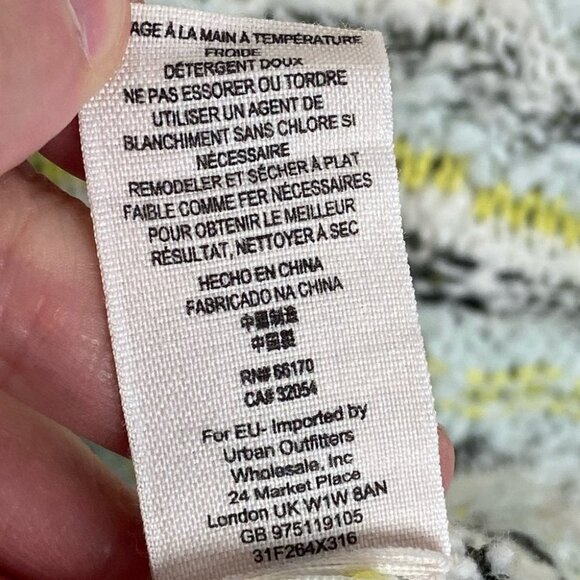 Free People‎ Marled Songbird Chunky Knit Pullover Sweater V-Neck Revolve Boho S - Picture 11 of 13